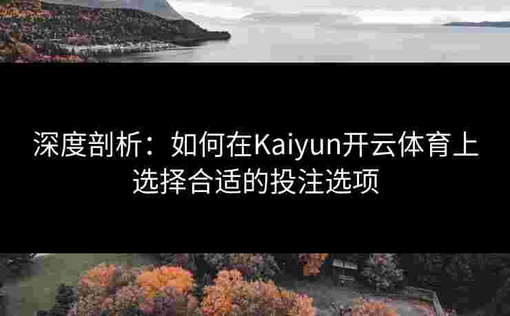 深度剖析：如何在Kaiyun开云体育上选择合适的投注选项
